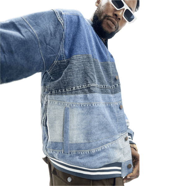Upcycled Varsity Symmetry Jacket - Image 2