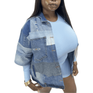Upcycled Symmetry Denim Jacket