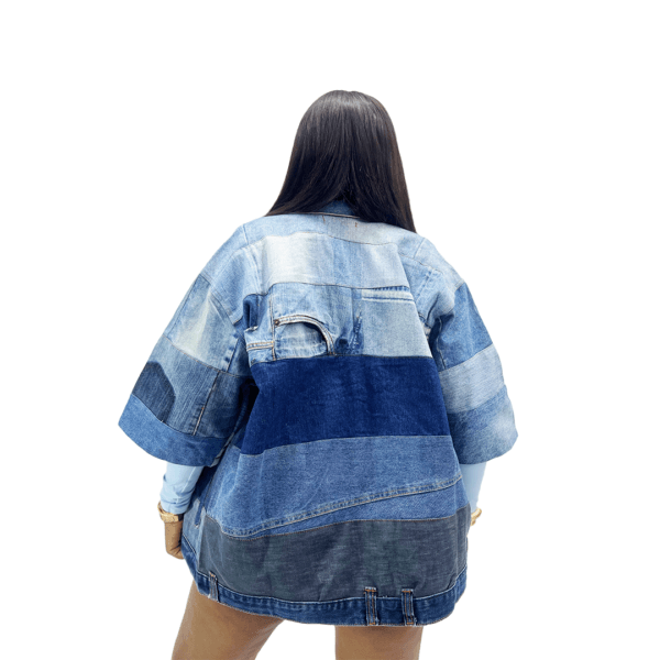 Upcycled Symmetry Denim Jacket - Image 2