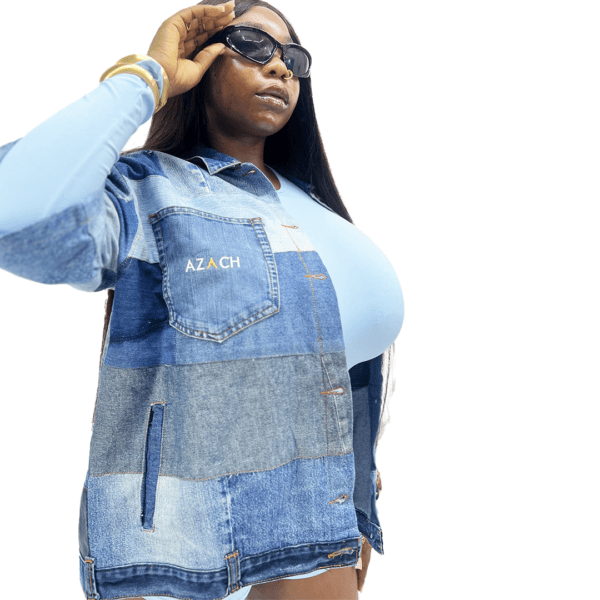 Upcycled Symmetry Denim Jacket - Image 3