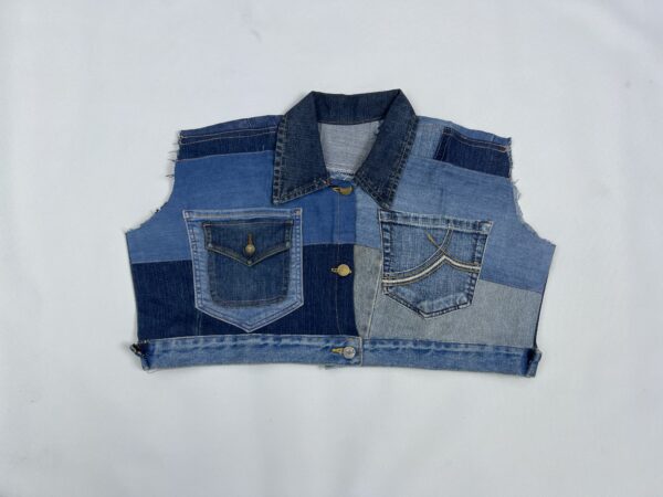Sleeveless Crop Jacket - Image 5