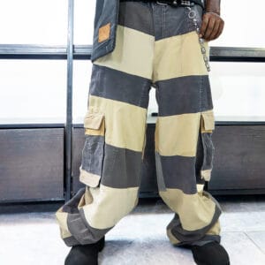 Blocked Utility Cargo Trousers