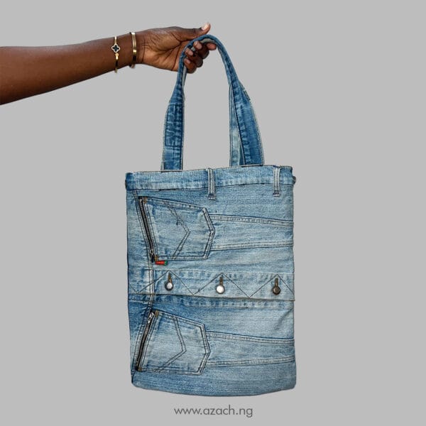 Denim Frequency Tote