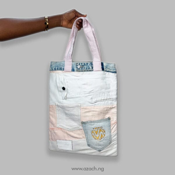 Rose Frost Dual Pocket Tote
