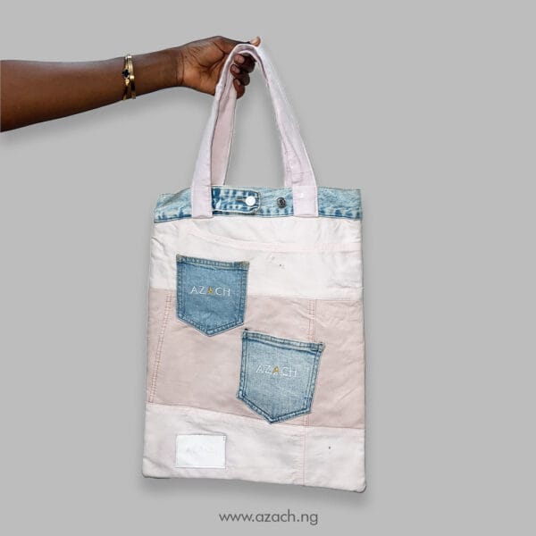Rose Frost Dual Pocket Tote - Image 2