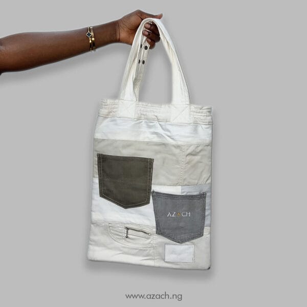 Grey Pocket Harmony Tote