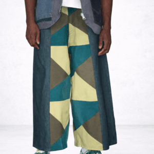 GeoPatch Wide-Leg Jorts